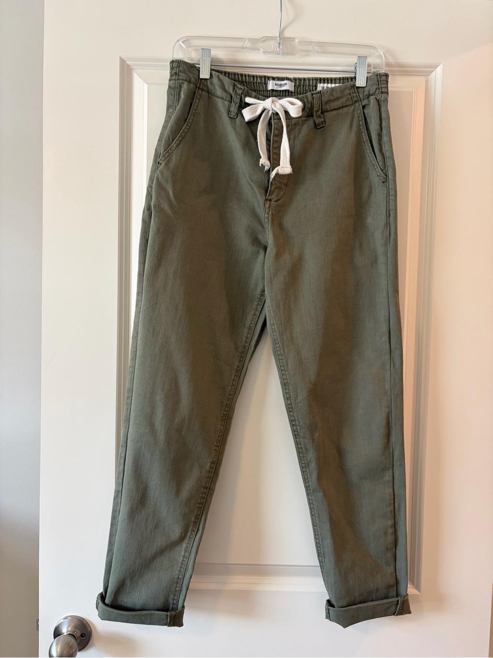 Kensie - Olive Casual Pants w/ Drawstring